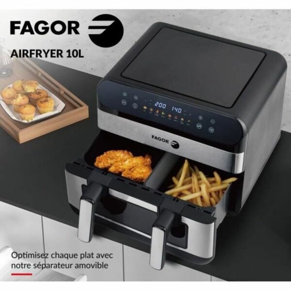 Frytkownica na gorące powietrze Fagor Fgf10 2400 W 10 L - obrazek 2