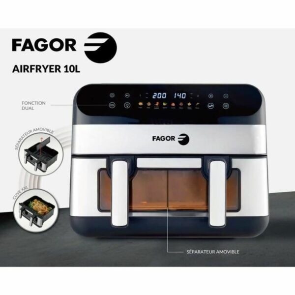 Frytkownica na gorące powietrze Fagor Fgf10 2400 W 10 L - obrazek 3