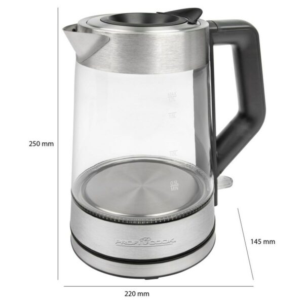 Czajnik Proficook PC-WKS 1190 G Srebrzysty 2200 W 1,7 L - obrazek 4