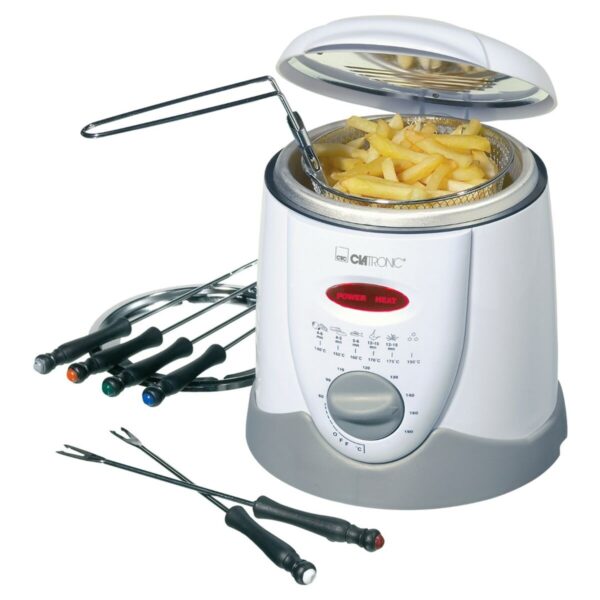 Frytkownica Clatronic FFR 2916 Biały Szary 900 W 1 L 19 x 2 x 19 cm - obrazek 2