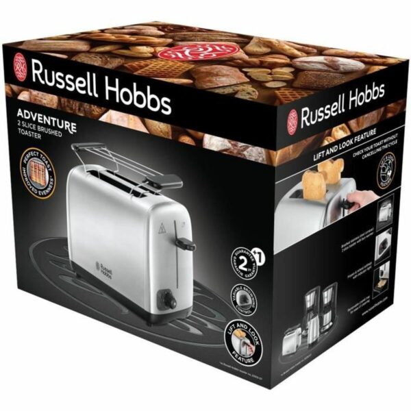 Toster Russell Hobbs 24080-56 850 W Srebrzysty - obrazek 2