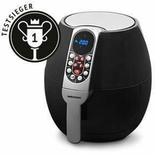 Frytkownica na gorące powietrze Medion 1500 W 2,8 L Czarny/Srebrzysty - obrazek 5