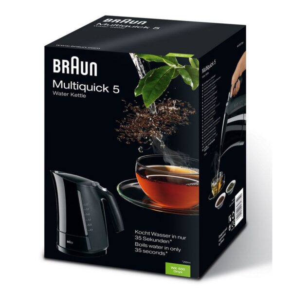 Czajnik Elektryczny z Lampką LED Braun 533631 1,7 L Czarny Plastikowy 3000 W 1,7 L - obrazek 3