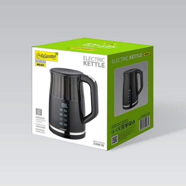 Czajnik Feel Maestro MR-049 Czarny Przezroczysty 2200 W 1,7 L - obrazek 3