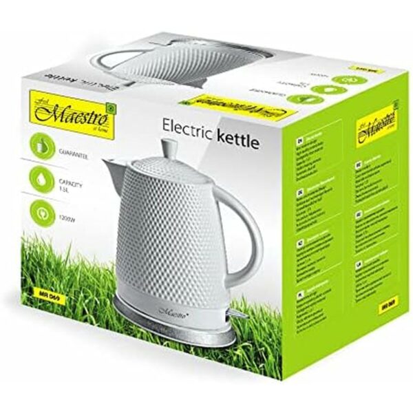 Czajnik Feel Maestro MR-069 Biały Ceramiczna 1200 W 1,5 L - obrazek 2