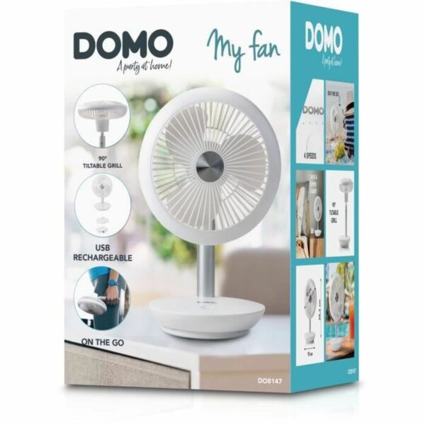 Wentylator podłogowy DOMO DO8147 Biały 5 W - obrazek 2