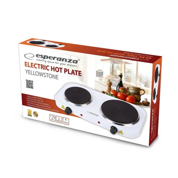Kuchenka Elekryczna Esperanza EKH007W Biały Czarny 2500 W - obrazek 2