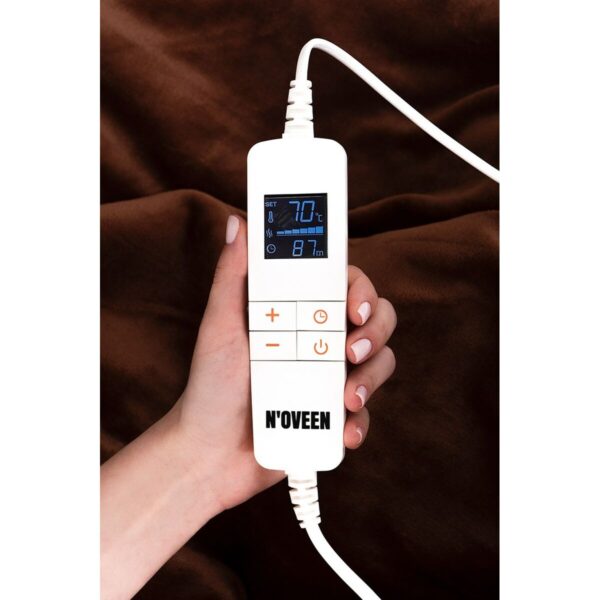 Koc elektryczny N'oveen EB655                           180 x 130 cm Brązowy Brąz - obrazek 3