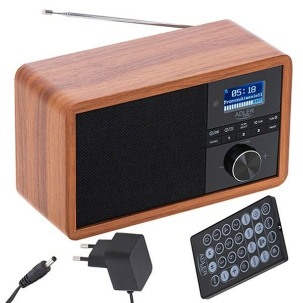 Radio Adler AD 1184 Czarny Drewno - obrazek 4