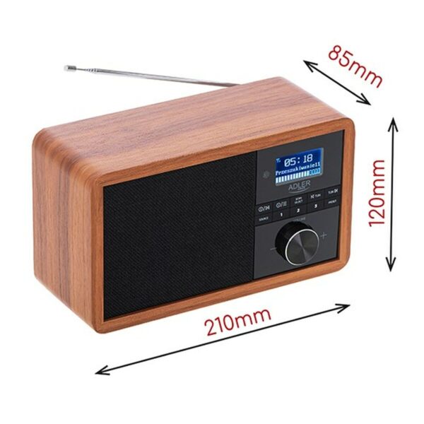 Radio Adler AD 1184 Czarny Drewno - obrazek 8