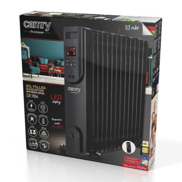 Grzejnik Adler CR 7814 Czarny 2500 W - obrazek 7