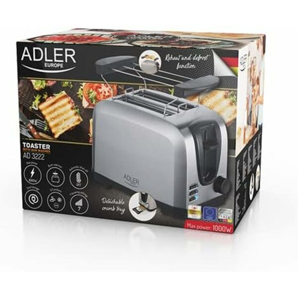 Toster Adler AD 3222 1000 W - obrazek 7
