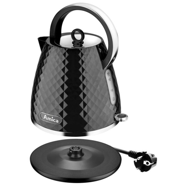 Czajnik Amica KF 3030 Czarny Plastikowy 2200 W 1,7 L - obrazek 3