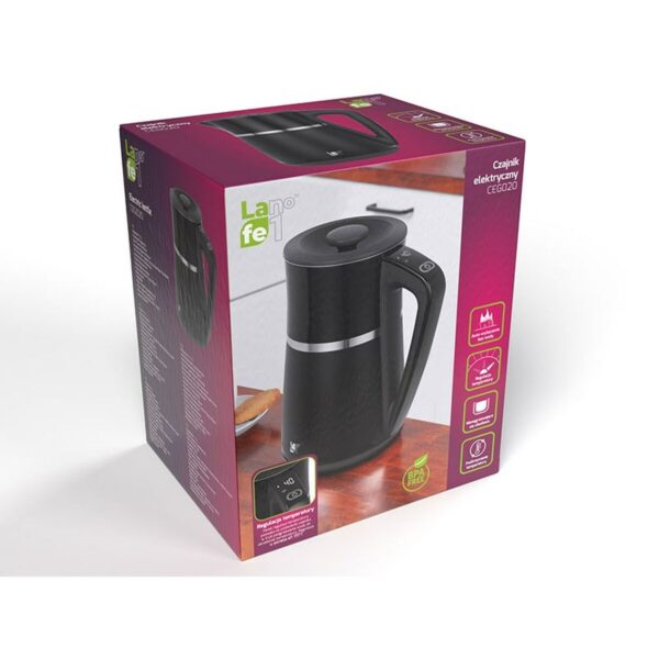 Czajnik Lafe LAFCZA47290 Czarny Stal nierdzewna 2200 W 1,7 L - obrazek 5