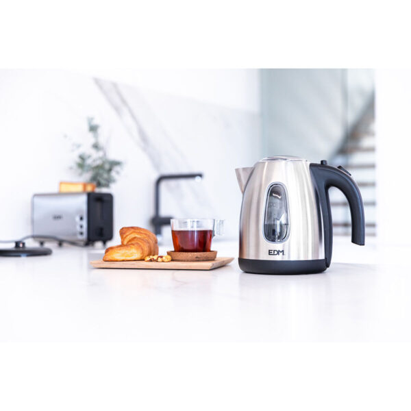 Czajnik EDM 07656 Kettle Czarny Stal nierdzewna 2200 W 1,7 L - obrazek 6