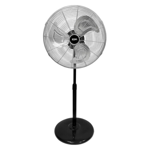 Wentylator stołowy EDM Czarny matowy 80 W Ø 50 cm przemysłowy