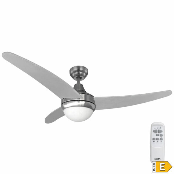 Wentylator sufitowy z oświetleniem EDM Egeo 60 W Chromowanie - obrazek 2