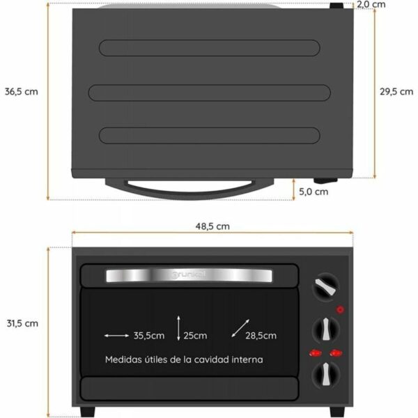 Piec Grunkel HR-28N RM 1600 W - obrazek 4