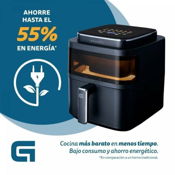 Frytkownica na gorące powietrze Grunkel Light Fryer 1400 W 6 L Czarny - obrazek 5
