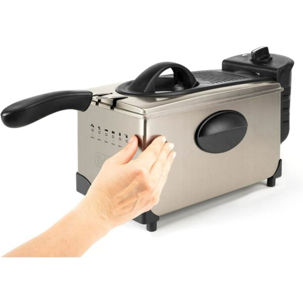 Frytkownica na gorące powietrze Black & Decker ES9730040B 2100 W 3 L Szary - obrazek 4