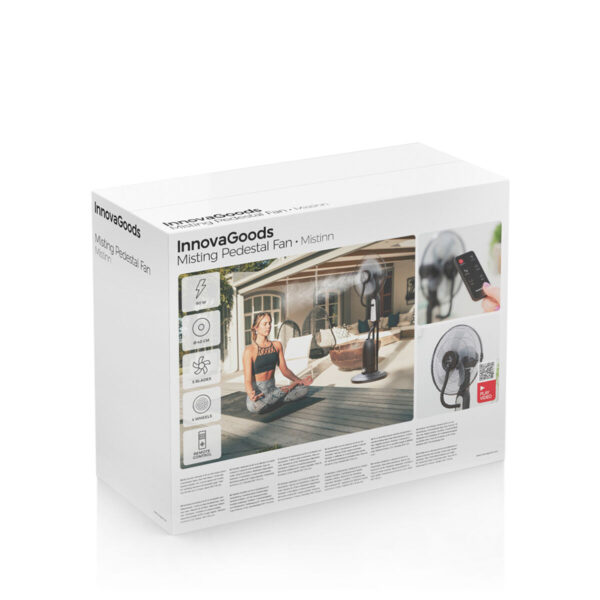 Wiatrak z rozpylaczem sterowany pilotem InnovaGoods Czarny 2,8 L 90 W (Odnowione B) - obrazek 2