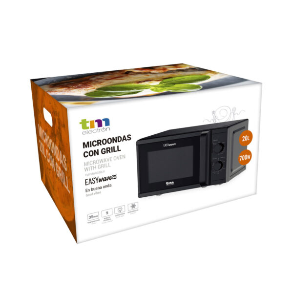 Mikrofalówka z Grillem TM Electron Czarny 700 W 20 L - obrazek 8
