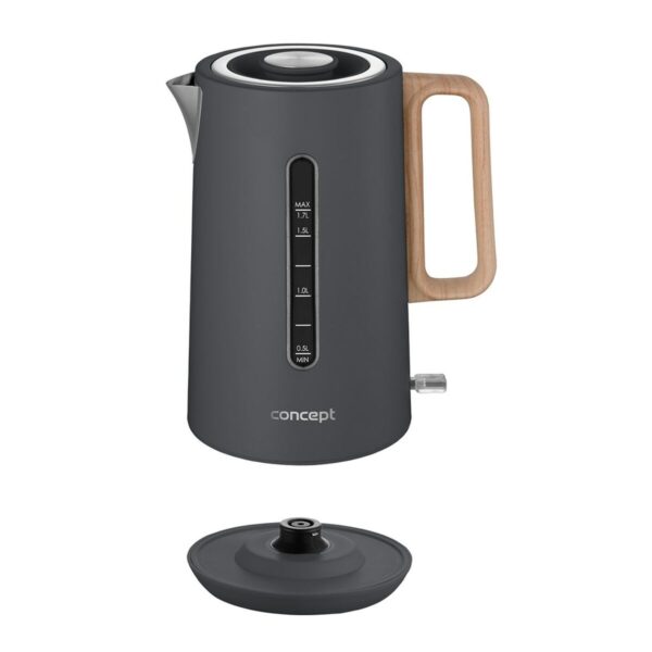 Czajnik Concept RK3370 Szary Stal nierdzewna 1850-2200 W 1,7 L - obrazek 3