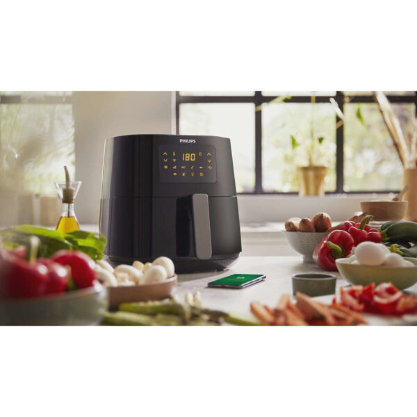 Frytkownica na gorące powietrze Philips HD9280/70 Czarny Srebrzysty 2000 W 6,2 L - obrazek 4