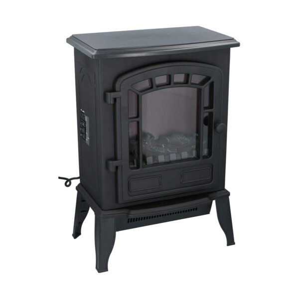 Dekoracyjny Kominek Elektryczny Ścienny Classic Fire Torino Czarny 2000 W 56,5 x 24 x 38 cm - obrazek 4