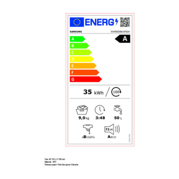 Pralka Samsung WW90DB8U95GHU3 60 cm 1400 rpm 9 kg - obrazek 3