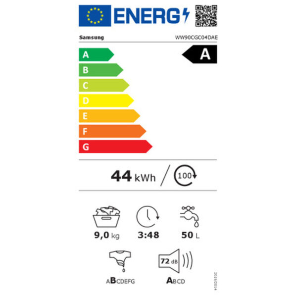 Pralka Samsung WW90CGC04DAEEC 60 cm 1400 rpm 9 kg - obrazek 3