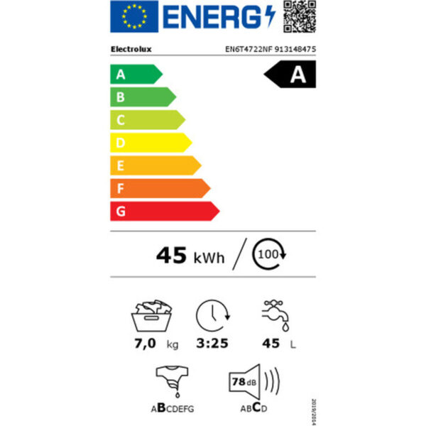 Pralka Electrolux EN6T4722NF 40 cm 1200 rpm 7 kg - obrazek 2