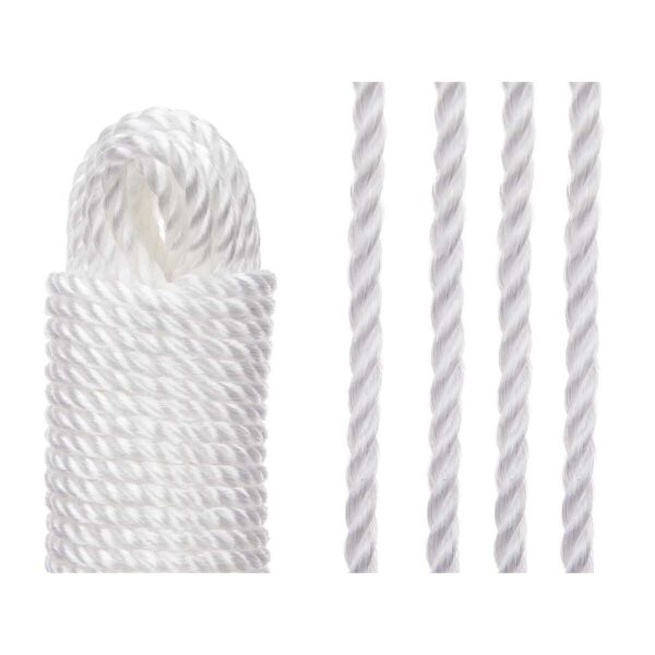 Linka do Prania Biały Plastikowy 20 m (24 Sztuk) - obrazek 4