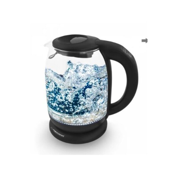 Czajnik Esperanza EKK027 Czarny Szkło Plastikowy 2200 W 1,7 L - obrazek 2
