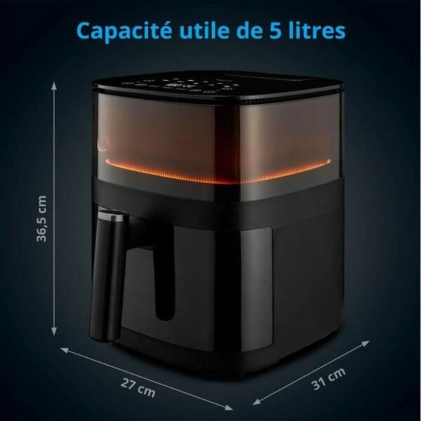 Frytkownica na gorące powietrze Medion Czarny 1500 W 5 L - obrazek 2