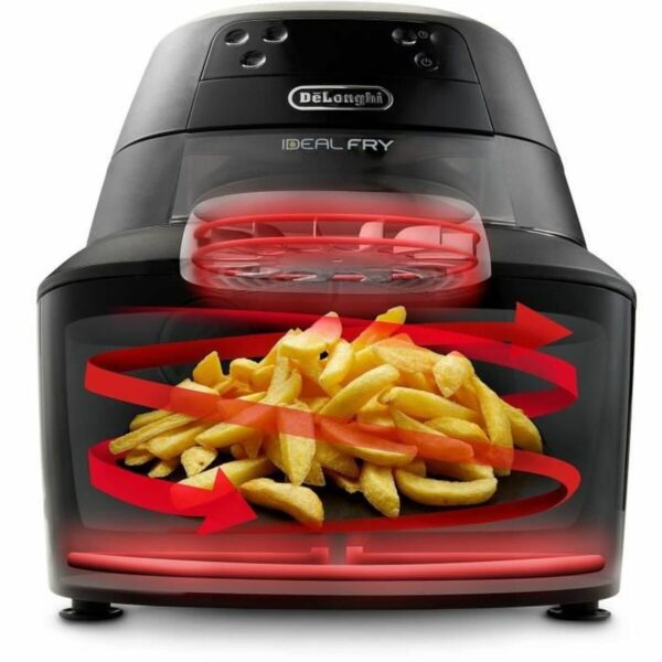 Frytkownica na gorące powietrze DeLonghi 1400 W 1,25 kg Czarny - obrazek 4
