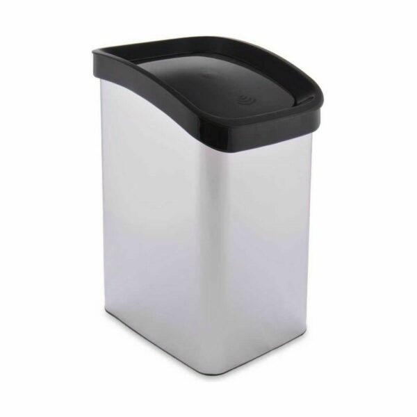 Kosz na Śmieci Berilo D085-1 Srebrzysty Plastikowy 12 L Ruchome (6 Sztuk) - obrazek 2