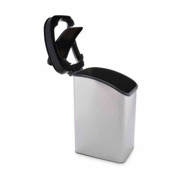 Kosz na Śmieci Berilo D085-1 Srebrzysty Plastikowy 12 L Ruchome (6 Sztuk) - obrazek 3