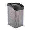 Kosz na Śmieci Berilo D085-2 Ciemny szary Plastikowy 12 L Ruchome (6 Sztuk) - obrazek 2