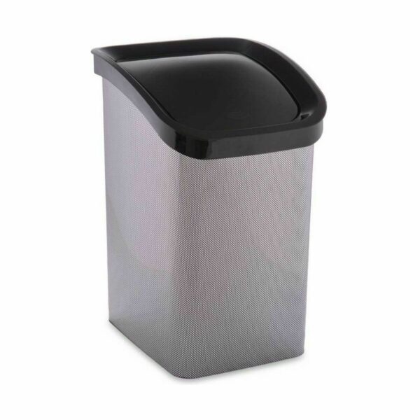 Kosz na Śmieci Berilo D093-2 Ciemny szary Plastikowy 23 L Ruchome (6 Sztuk) - obrazek 2