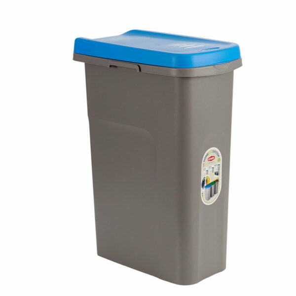 Kosz na Śmieci Stefanplast Niebieski Szary Plastikowy 25 L (6 Sztuk) - obrazek 2