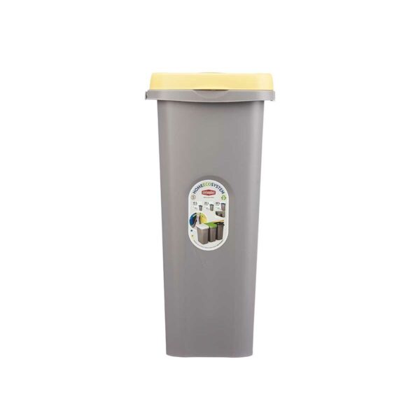 Kosz na Śmieci Stefanplast Żółty Szary Plastikowy 25 L (6 Sztuk) - obrazek 3