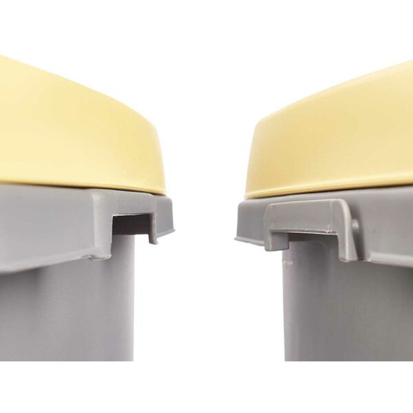 Kosz na Śmieci Stefanplast Żółty Szary Plastikowy 25 L (6 Sztuk) - obrazek 4