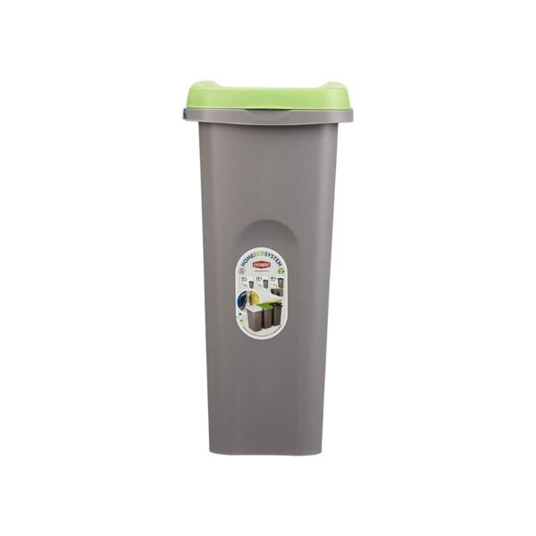 Kosz na Śmieci Stefanplast Kolor Zielony Szary Plastikowy 25 L (6 Sztuk) - obrazek 3