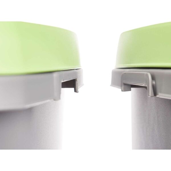 Kosz na Śmieci Stefanplast Kolor Zielony Szary Plastikowy 25 L (6 Sztuk) - obrazek 4