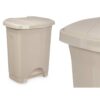 Kosz na Śmieci z Pedałem Beżowy Plastikowy 10 L (8 Sztuk) - obrazek 2
