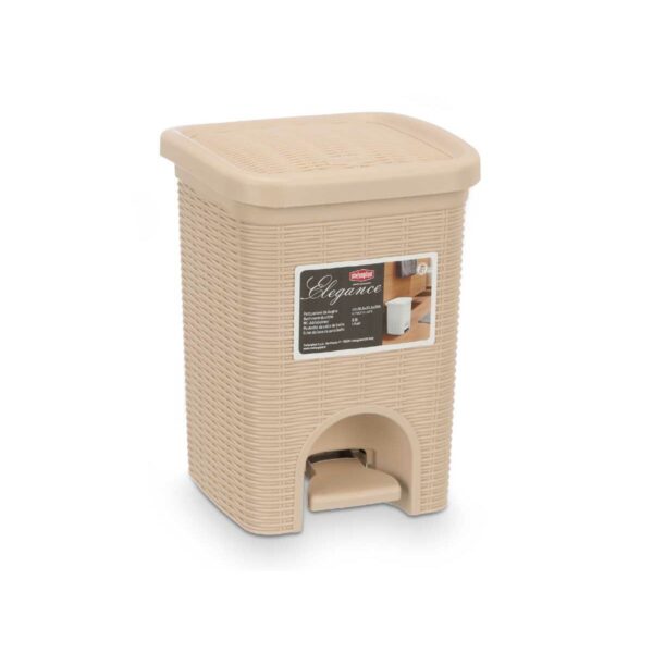 Kosz na Śmieci Stefanplast 30134 Beżowy Plastikowy 6 L (6 Sztuk) - obrazek 4