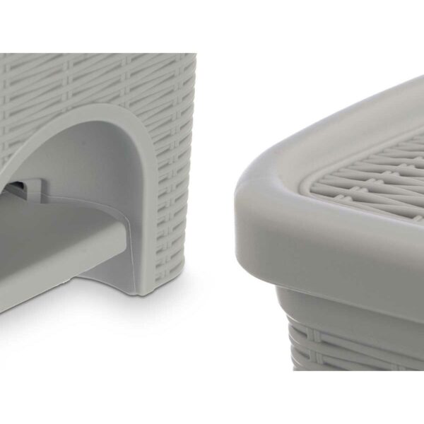 Kosz na Śmieci Stefanplast 30132 Jasnoszary Plastikowy 6 L (6 Sztuk) - obrazek 5