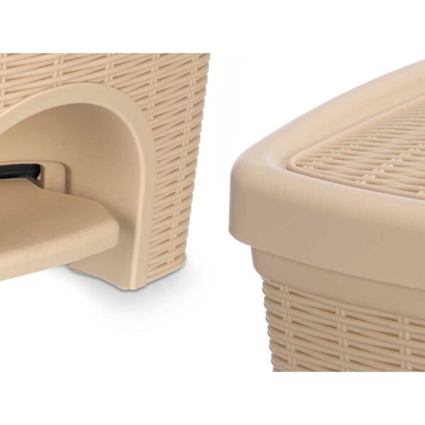 Kosz na Śmieci Stefanplast 30796 Beżowy Plastikowy 20 L (6 Sztuk) - obrazek 5