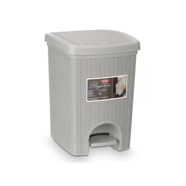Kosz na Śmieci Stefanplast 30798 Jasnoszary Plastikowy 20 L (6 Sztuk) - obrazek 4